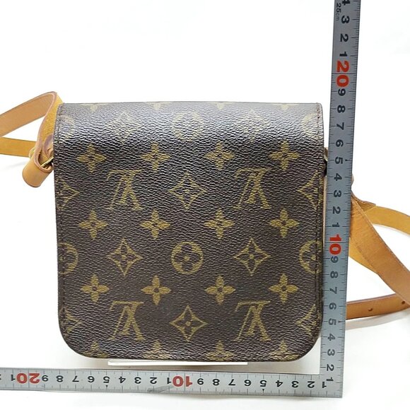 Authentic Louis Vuitton Cartouchiere PM Brown Monogram Shoulder Bag mn520-111925 - Picture 2 of 16